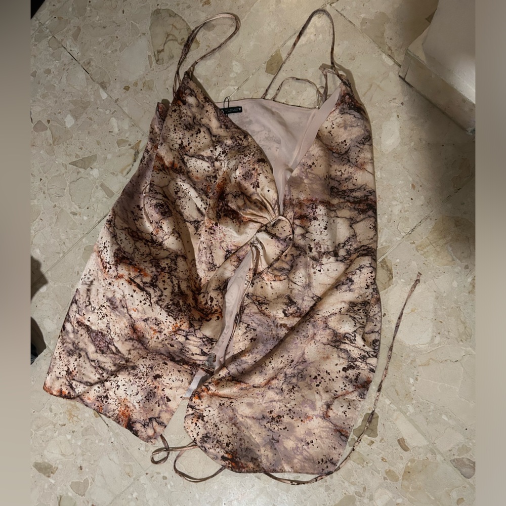 Zara pinkish tie dress